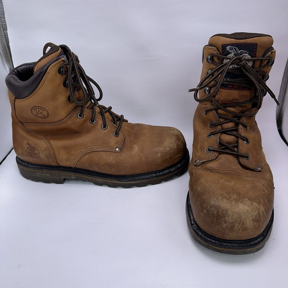 Georgia Boot  Steel Toe Lace Up Work Boots G8352 Men's Size 12M Thinsulate Ultra